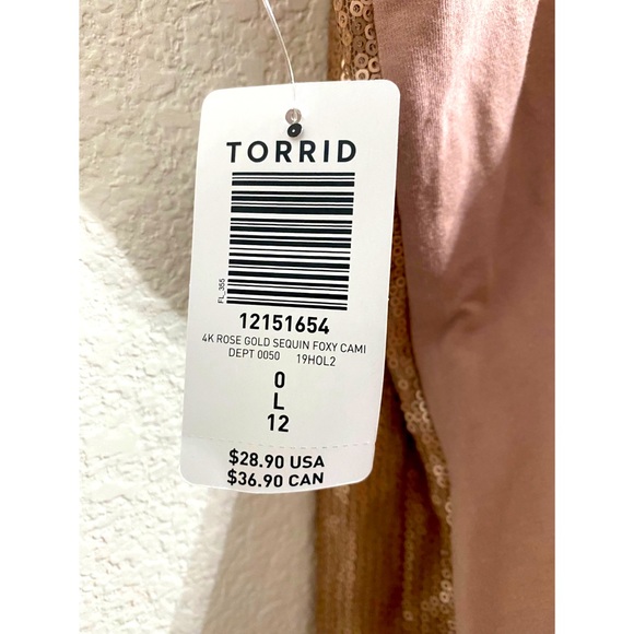 Torrid gold sequin cami - Picture 6 of 6